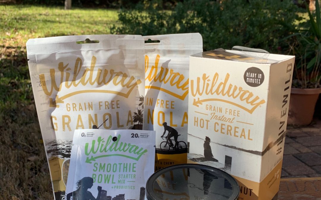 I’m eating my way through a box full of grain-free Wildway cereals…