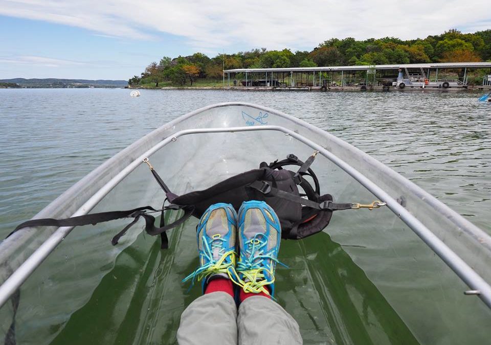 The view from a ‘glass bottom’ kayak is crystal clear