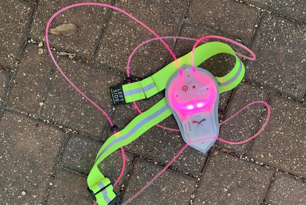 Want cars to see you when you run in the dark? Try this!