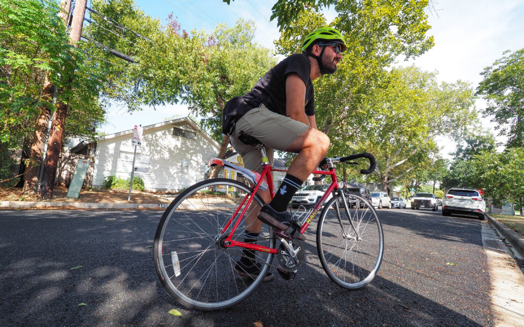 Cyclist finishes biking every street in Austin