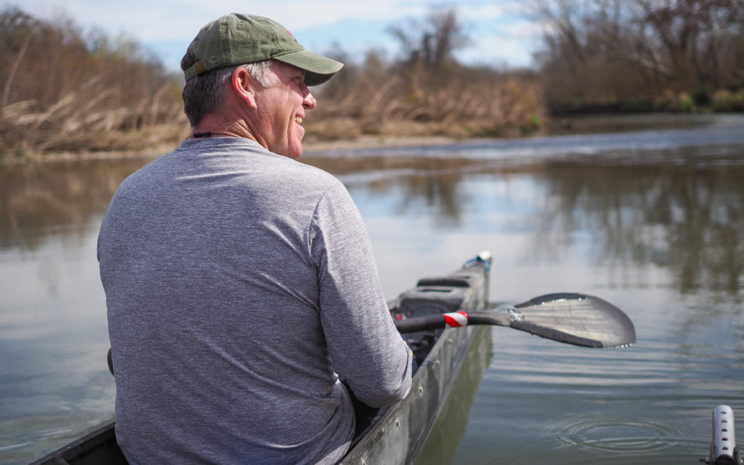 Scouting the route of the Texas Winter 100K paddling race