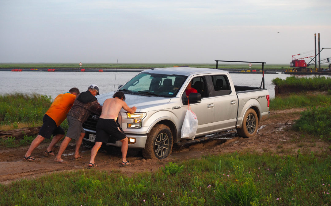 What’s it like to chase kayakers up the Texas coast? Very, very glamorous