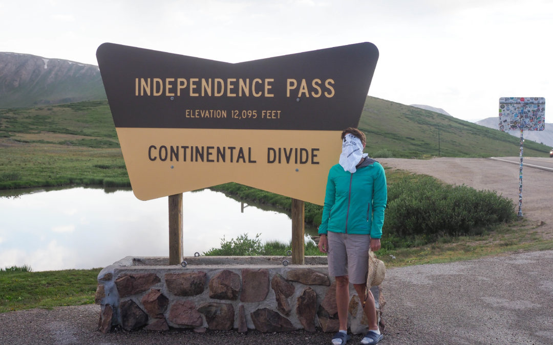 I blindfolded myself for the trip over this Colorado mountain pass