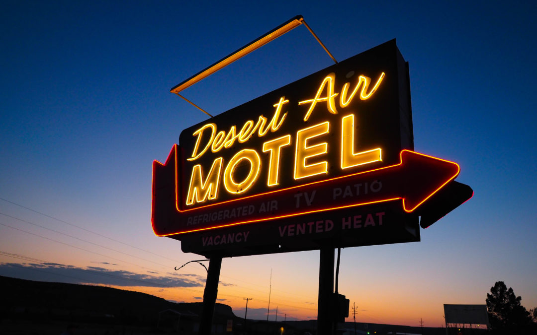 At the funky Desert Air Motel, soak in a cowboy tub and watch the stars pop out