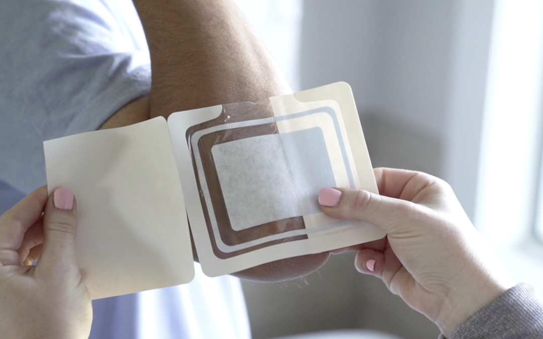 DrySee bandages tell you when it’s time to change them